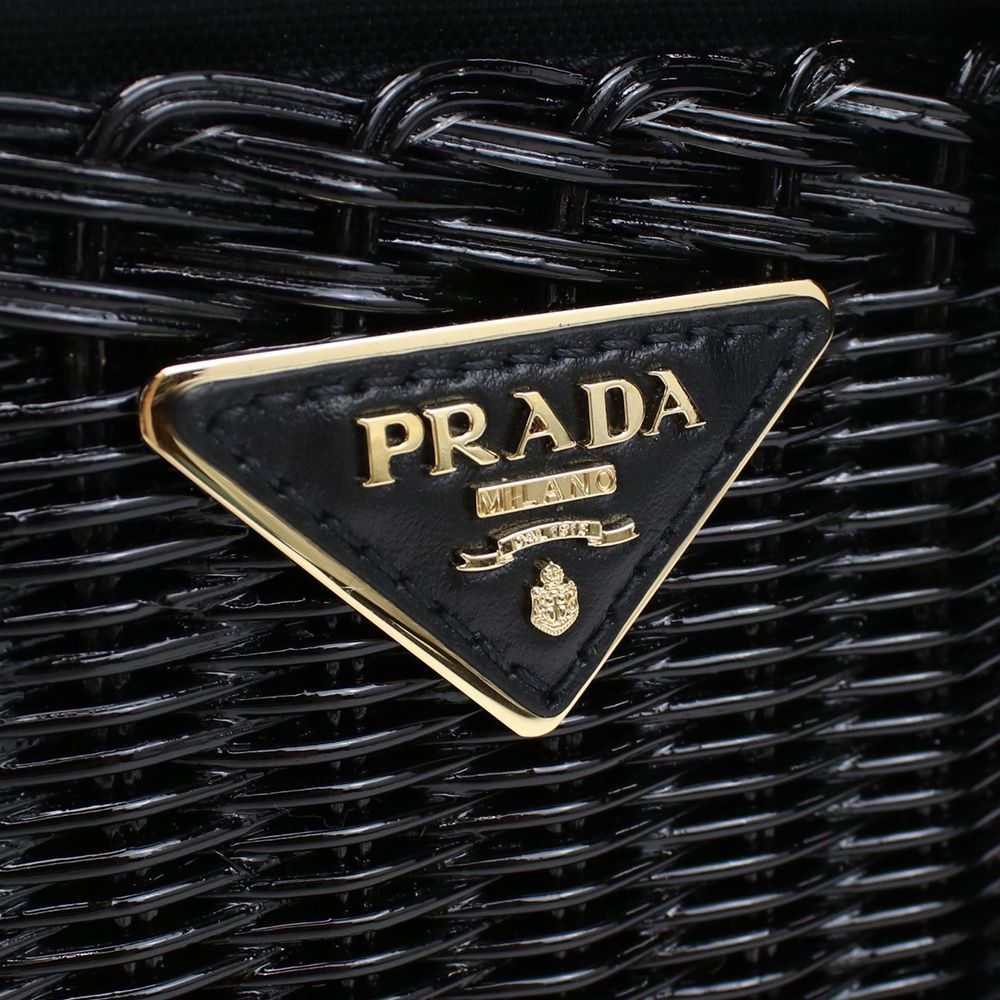 Prada Basket Bag Black Shoulder Bag - Picture 6 of 6